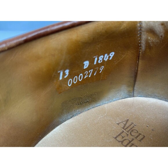 Allen Edmonds Cody Loafers Men's 13 D Brown Leather Tassel Kiltie Slip On Shoes - Picture 9 of 10